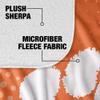 Clemson University Blanket, 50"X60" Logo Dots,Silky Touch Sherpa Back Super Soft Throw Blanket view 4