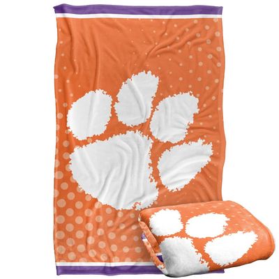Clemson University Blanket, 36"x58" Logo Dots,Silky Touch Super Soft Throw Blanket