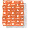 Clemson University Blanket, 50"X60" Logo Pattern,Silky Touch Sherpa Back Super Soft Throw Blanket view 1