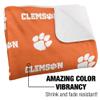 Clemson University Blanket, 50"X60" Logo Pattern,Silky Touch Sherpa Back Super Soft Throw Blanket view 3