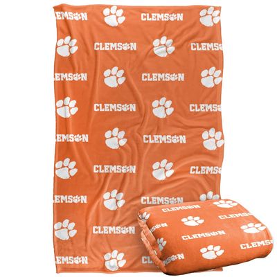 Clemson University Blanket, 36"x58" Logo Pattern,Silky Touch Super Soft Throw Blanket