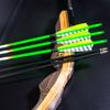 QunYing 300 340 400 500 600 Spine Traditional Archery Carbon Feather Arrows 31 Inch for Recurve Compound Bow Longbow Hunting Targets Arrow 12PCS Green 300 view 4