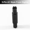 Aisunoutdoor Fiber Optics Flip up Front Sight Adjustment Tool, 4&5 Prong A1&A2 Types Iron Sight Elevation Tool view 4