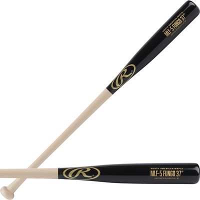 Rawlings | Maple FUNGO Training Bat | Baseball/Softball | 37 | Outfield | Natural/Black, 34"