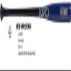 Rawlings | Maple Training FUNGO Bat | Baseball/Softball | 34 | Infield | Black/Royal view 3
