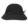 BUILTCOOL Adult Mesh Panel Bucket Cap  Boonie Hat for Fishing, Camping, and Kayaking - Small/Medium, Black view 4
