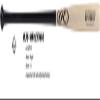 Rawlings | Maple Training FUNGO Bat | Baseball/Softball | 34 | Infield | Black/Natural view 3
