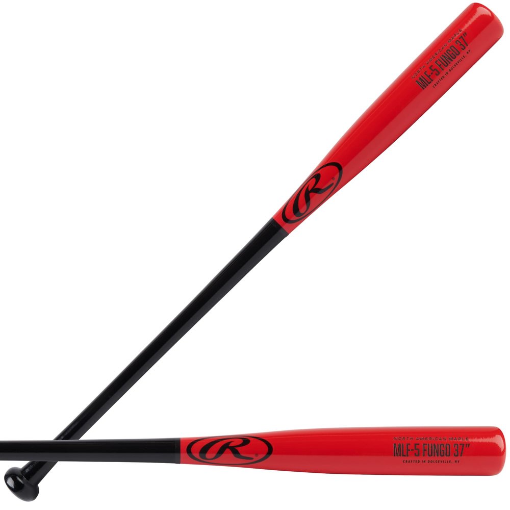 Rawlings | Maple Training FUNGO Bat | Baseball/Softball | 37 | Outfield | Black/Red