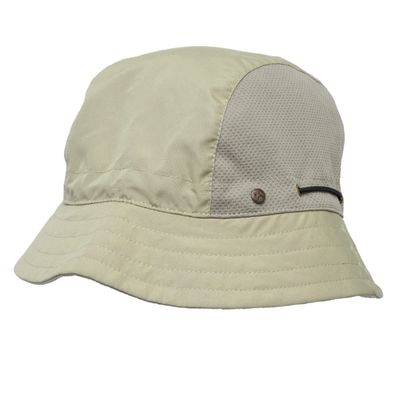 BUILTCOOL Adult Mesh Panel Bucket Cap Boonie Hat for Fishing, Camping, and Kayaking - Small/Medium, Khaki