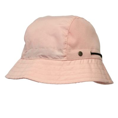 BUILTCOOL Adult Mesh Panel Bucket Cap Boonie Hat for Fishing, Camping, and Kayaking - Small/Medium, Millenial Pink