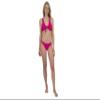 Cyn & Luca Women's Plus Size Strappy Side Bottom, Passion, 1X view 1