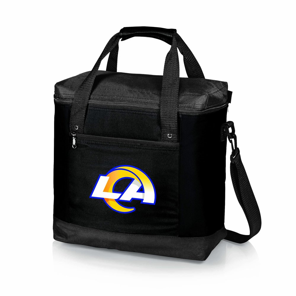 Picnic TIME NFL Los Angeles Rams Montero Tote Cooler Bag - Soft Cooler Bag - Picnic Tote, (Black) (604-00-179-334-2)
