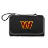 PICNIC TIME NFL Washington Commanders Blanket Tote Outdoor Picnic Blanket - Beach Blanket - Camping Blanket, (Black with Black Exterior) view 1
