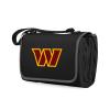 PICNIC TIME NFL Washington Commanders Blanket Tote Outdoor Picnic Blanket - Beach Blanket - Camping Blanket, (Black with Black Exterior) view 3