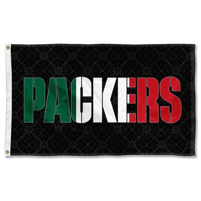 Green Bay Packers Mexico Mexican Colors Flag Outdoor Indoor 3x5 Foot Banner