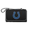 PICNIC TIME NFL Indianapolis Colts Blanket Tote Outdoor Picnic Blanket - Beach Blanket - Camping Blanket, (Black with Black Exterior) view 1