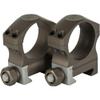 Nightforce X-Treme Duty Ultralite 34 mm 6-Screw Hard Anodized Aluminum Gun Scope Rings Mounts, Set of 2, Dark Earth, 1.0" Medium (A679) view 1