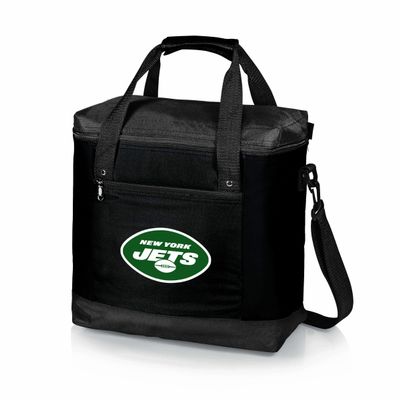 Picnic TIME NFL New York Jets Montero Tote Cooler Bag - Soft Cooler Bag - Picnic Tote, (Black)
