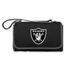 PICNIC TIME NFL Las Vegas Raiders Blanket Tote Outdoor Picnic Blanket - Beach Blanket - Camping Blanket, (Black with Black Exterior) view 1