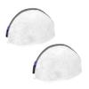 Laundry 360 2 Pack X-Large Bra Wash Bag, Holds 5 Bras, Zipper Closure, Prevents Pulling and Tearing, White view 1