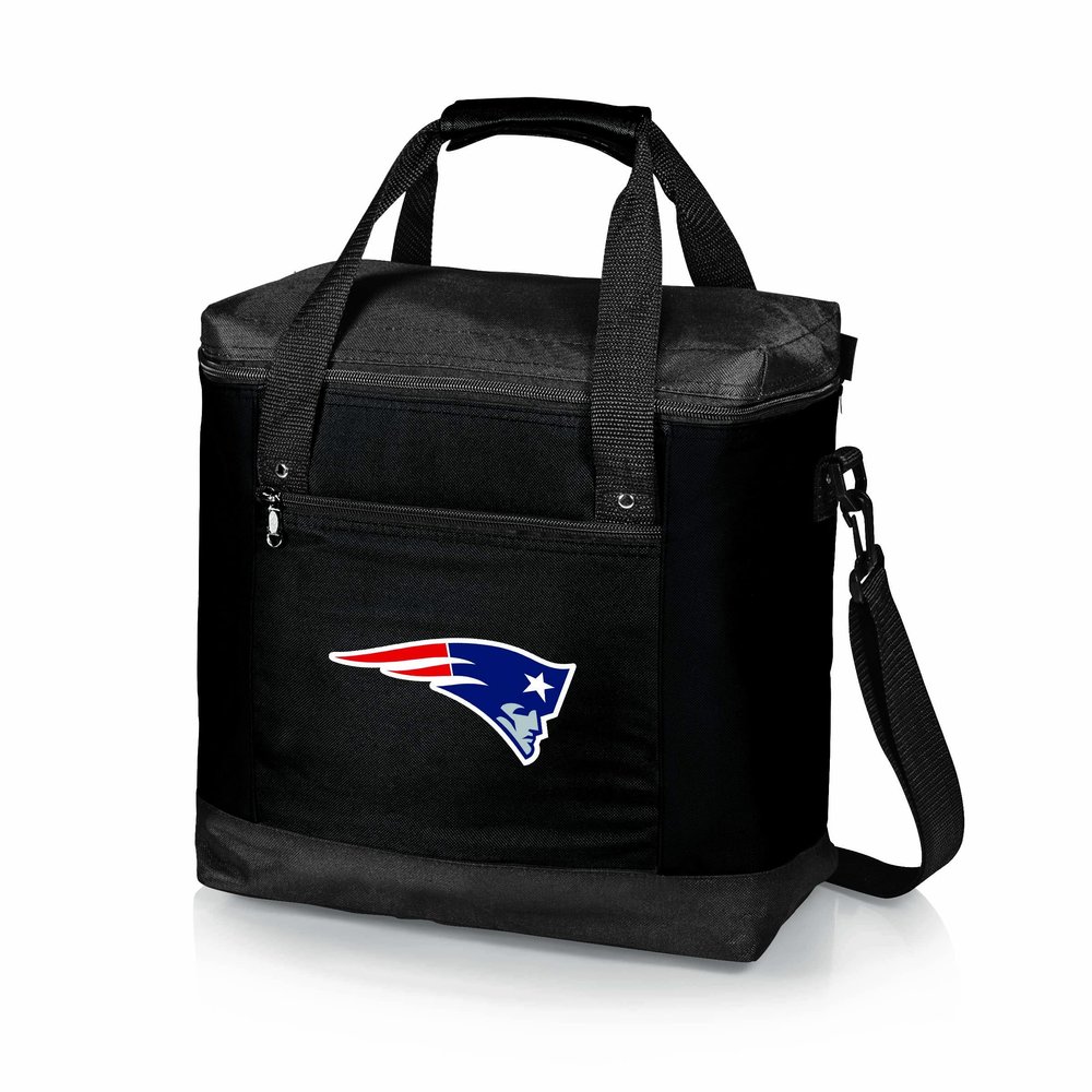 Picnic TIME NFL New England Patriots Montero Tote Cooler Bag - Soft Cooler Bag - Picnic Tote, (Black) (604-00-179-194-2)