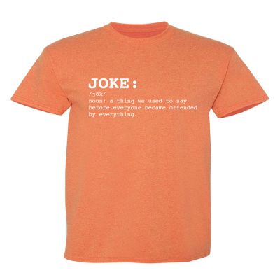 Funny t Shirts for Men Joke Noun Sarcastic Graphic Tee | Hilarious Offended Humor Quote | Premium Mens Novelty t Shirts | Classic Graphic t Shirts for Men XL Sunset