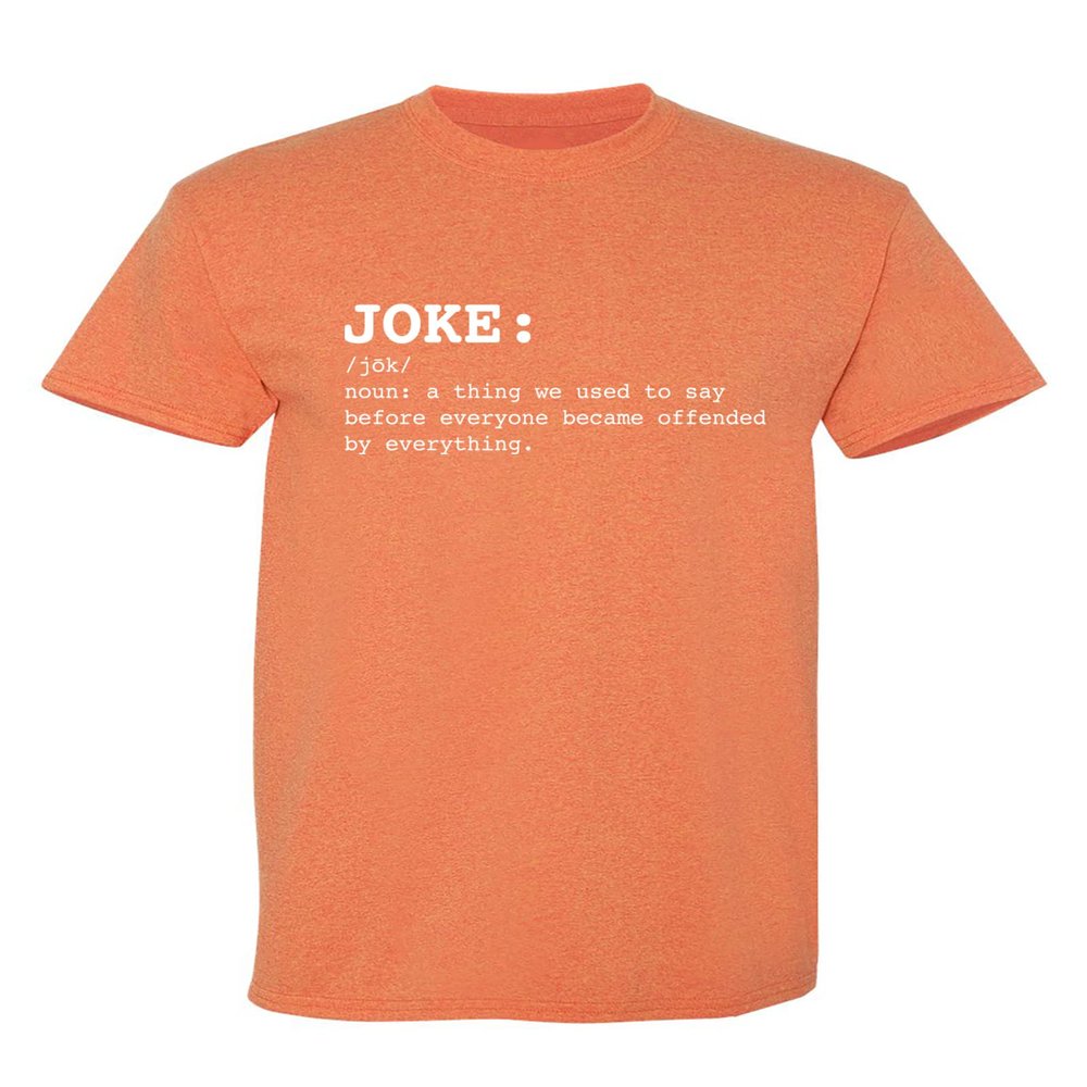 Funny t Shirts for Men Joke Noun Sarcastic Graphic Tee | Hilarious Offended Humor Quote | Premium Mens Novelty t Shirts | Classic Graphic t Shirts for Men XL Sunset
