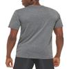 Calvin Klein Men's Standard Light Weight Quick Dry Short Sleeve 40+ UPF Protection Active Top, Grey Heather Logo, Medium view 3