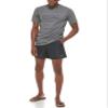 Calvin Klein Men's Standard Light Weight Quick Dry Short Sleeve 40+ UPF Protection Active Top, Grey Heather Logo, Medium view 4