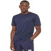 Calvin Klein Men's Standard Light Weight Quick Dry Short Sleeve 40+ UPF Protection Active Top, Navy, Small view 2