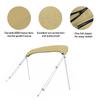 SavvyCraft 4 Bow Bimini Top Replacement Cover 10 Feet Long, Durable Marine Grade Canvas Sun Shade Boat Canopy, Easy Install Zipper Sleeves, 4 Bow 120 inches Long, 91-96 inches Wide, Beige Color view 4