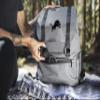Picnic TIME NFL Detroit Lions OTG Traverse Backpack Cooler - Soft Cooler Backpack - Hiking Backpack, (Heathered Gray) view 3