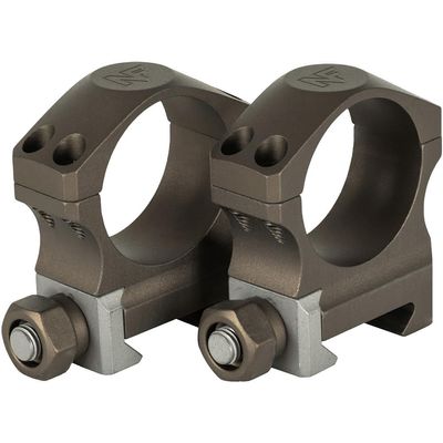 Nightforce X-Treme Duty Ultralite 30mm 4-Screw Hard Anodized Aluminum Gun Scope Rings Mounts - Set of 2, Dark Earth, 1.375" X-High (A678)