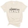 TeesAndTankYou Skyline Italy Shirt Unisex 3X-Large Natural view 1