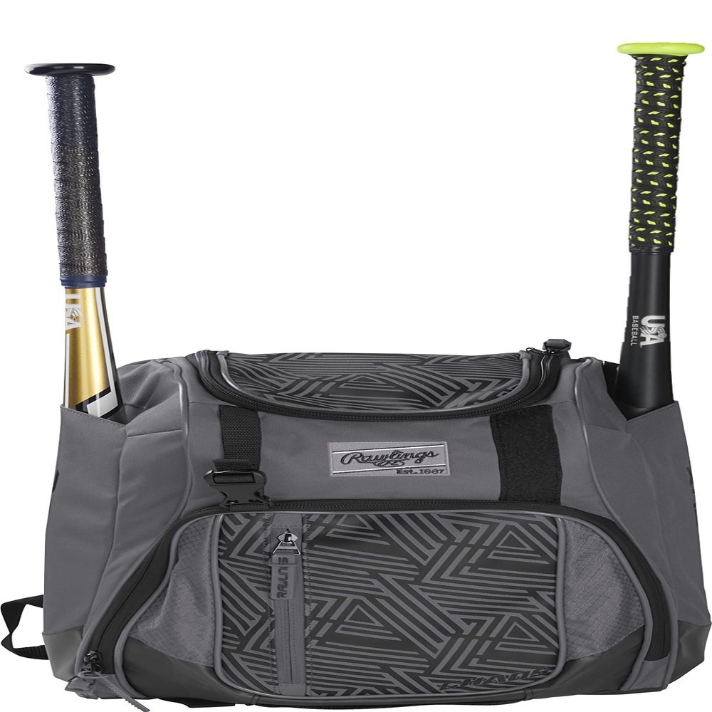 Rawlings | CHAOS Backpack Bag Series | Youth Baseball & Fastpitch Softball | Graphite