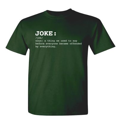 Funny t Shirts for Men Joke Noun Sarcastic Graphic Tee | Hilarious Offended Humor Quote | Premium Mens Novelty t Shirts | Classic Graphic t Shirts for Men S Forest