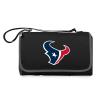 PICNIC TIME NFL Houston Texans Blanket Tote Outdoor Picnic Blanket - Beach Blanket - Camping Blanket, (Black with Black Exterior) view 1