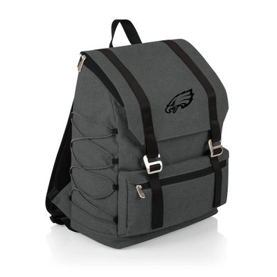 Picnic TIME NFL Philadelphia Eagles OTG Traverse Backpack Cooler - Soft Cooler Backpack - Hiking Backpack, (Heathered Gray)