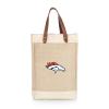 Picnic TIME NFL Denver Broncos Pinot - Jute 2 Bottle Insulated Wine Bag - Wine Tote Bag - Wine Gift Bag, (Beige) view 3