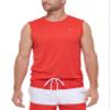 Calvin Klein Men's Standard Light Weight Quick Dry Sleeveless 40+ UPF Protection Active Top, Red, Medium view 1