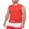 Calvin Klein Men's Standard Light Weight Quick Dry Sleeveless 40+ UPF Protection Active Top, Red, Medium view 2