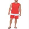 Calvin Klein Men's Standard Light Weight Quick Dry Sleeveless 40+ UPF Protection Active Top, Red, Medium view 4