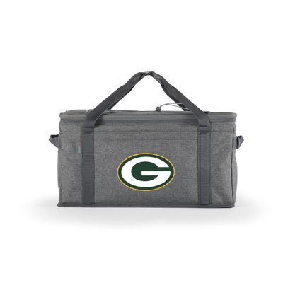 Picnic TIME NFL Green Bay Packers 64 Can Collapsible Insulated Cooler, (Heathered Gray) (716-00-105-124-2)