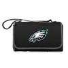 PICNIC TIME NFL Philadelphia Eagles Blanket Tote Outdoor Picnic Blanket - Beach Blanket - Camping Blanket, (Black with Black Exterior) view 1