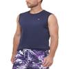 Calvin Klein Men's Standard Light Weight Quick Dry Sleeveless 40+ UPF Protection Active Top, Navy, Small view 2
