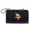 PICNIC TIME NFL Minnesota Vikings Blanket Tote Outdoor Picnic Blanket - Beach Blanket - Camping Blanket, (Purple with Black Flap) view 1