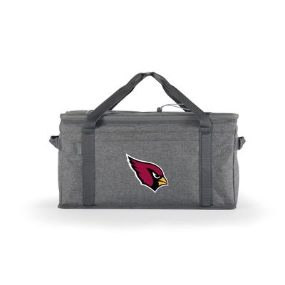Picnic TIME NFL Arizona Cardinals 64 Can Collapsible Insulated Cooler, (Heathered Gray)