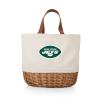 PICNIC TIME NFL New York Jets Promenade Picnic Basket for 2 - Picnic Set with Canvas Tote Bag, (Beige Canvas) view 1