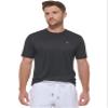 Calvin Klein Men's Standard Light Weight Quick Dry Short Sleeve 40+ UPF Protection Active Top, Black, Small view 1
