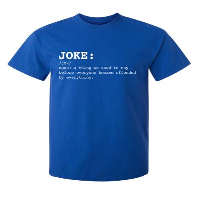 Funny t Shirts for Men Joke Noun Sarcastic Graphic Tee | Hilarious Offended Humor Quote | Premium Mens Novelty t Shirts | Classic Graphic t Shirts for Men M Royal